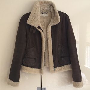 Tommy Hilfiger leather aviator style jacket